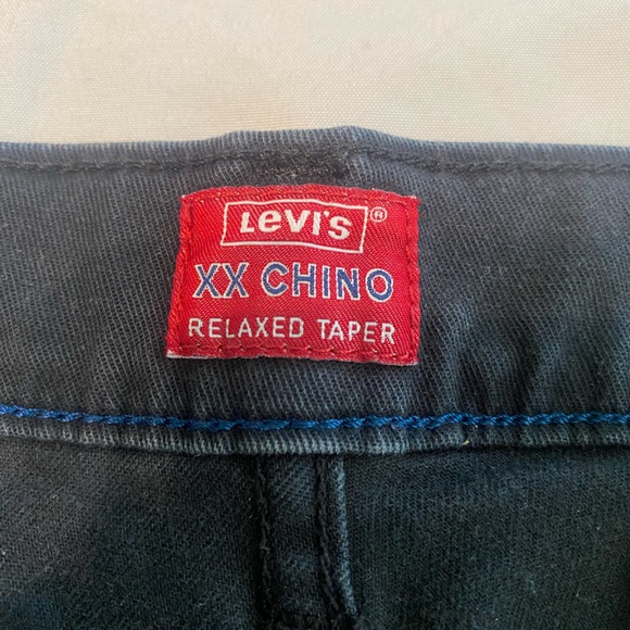 Levis XX Chino Relaxed Taper Size Medium Color Black - Picture 2 of 6